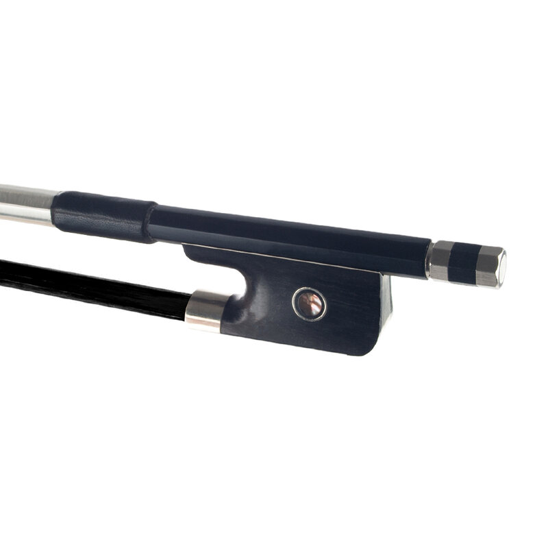 Carbon Fiber Cello Bow With Traditional Frog Made From Polished Premium Ebony 4/4 Full Size Black Horse Hair Fast Response