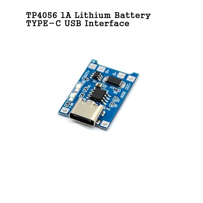 Batería de litio TP4056/18650 de 1 piezas, módulo de placa de carga de 3,7 V, 3,6 V y 4,2 V, protección de sobredisparo y descarga de 1A, MICRO/MINI/TYPE-C