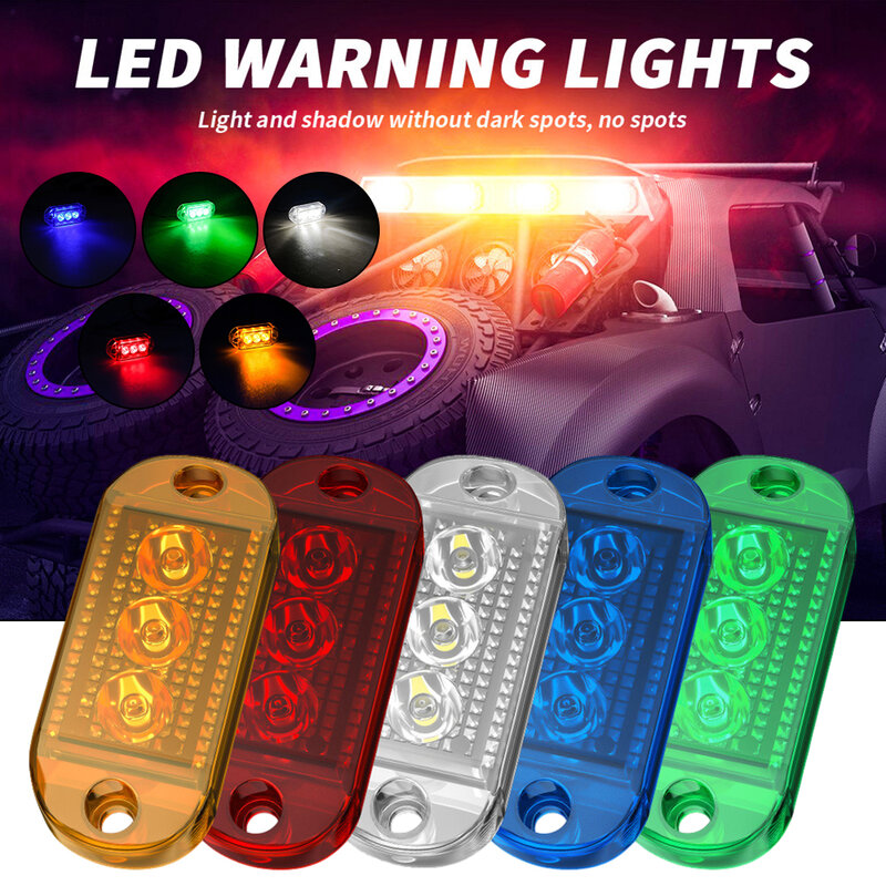 Luces LED de posición lateral, lámpara indicadora ovalada delantera y trasera, accesorio para camión, remolque, autobús, furgoneta, caravana, cc 12V-24V