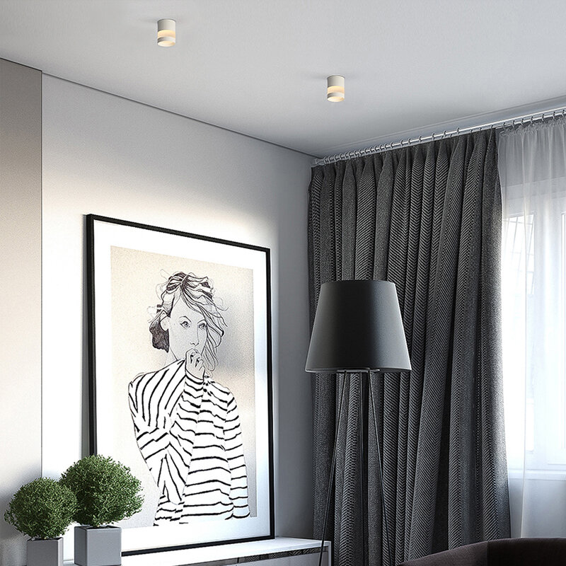 Spot lumineux Led circulaire au plafond, éclairage d'intérieur de Luxe, idéal pour une chambre à coucher, un couloir ou un garde-robe