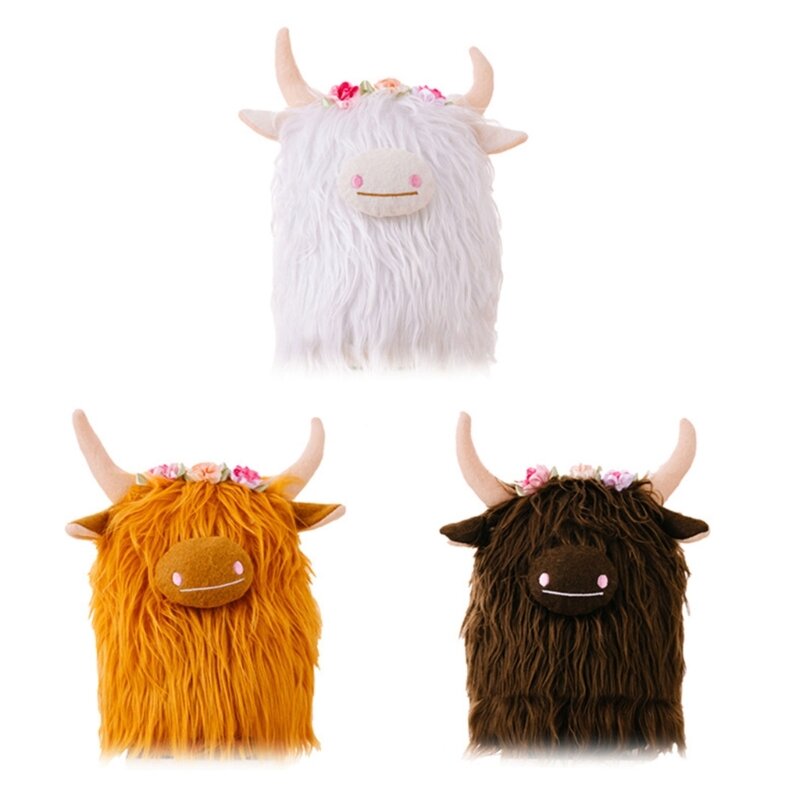 Шотландская корова, плюшевая игрушка, набивная горная корова, плюшевая имитация, горная корова, животное, плюшевая шотландская горка