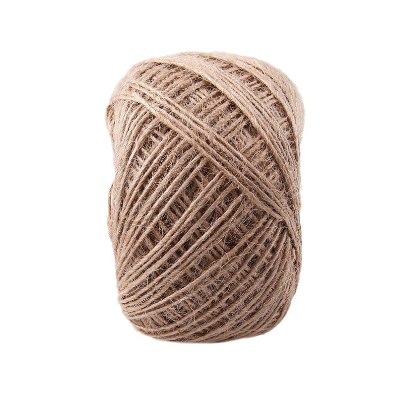 100 Pcs/Set 25Mm Mini Wooden Clip Natural Craft Pin Line Photo Baby & 1 Roll 100 Meter Natural Textured Hessian Jute Twine Strin