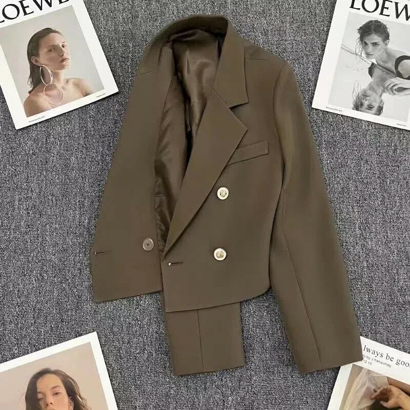 Lucyever 2023 primavera moda donna Blazer stile coreano ufficio ritagliati Blazer donna tutto-fiammifero Street manica lunga giacca
