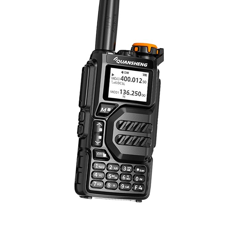 Uvk5 Radio Outdoor Walkie Talkies 5W Output 200 Memory Channels with Backlit LCD Handheld Radio Portable Good Performance Black