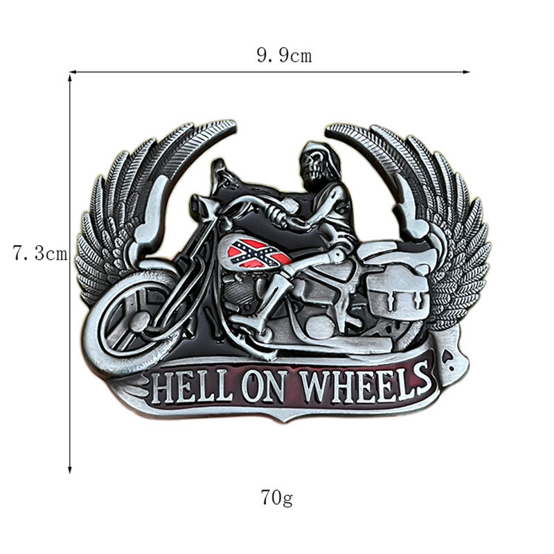 Wing hebilla de cinturón para motociclista, estilo occidental