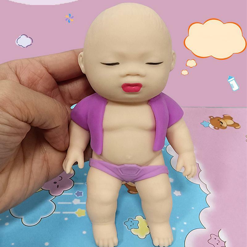 ของเล่นตุ๊กตาบีบได้สำหรับเด็กและผู้ใหญ่ตุ๊กตายืดหยุ่นได้ขนาด14ซม.