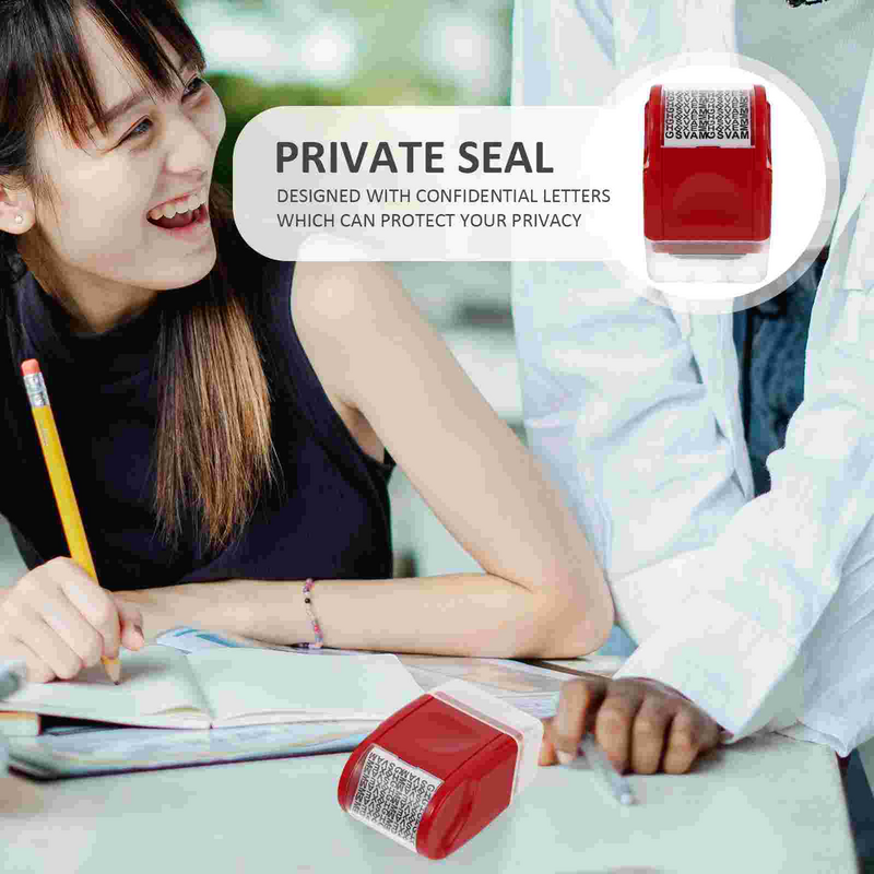Handheld Confidentiality Seal Postage Stamps Guard Roller Plastic Privacy Protection