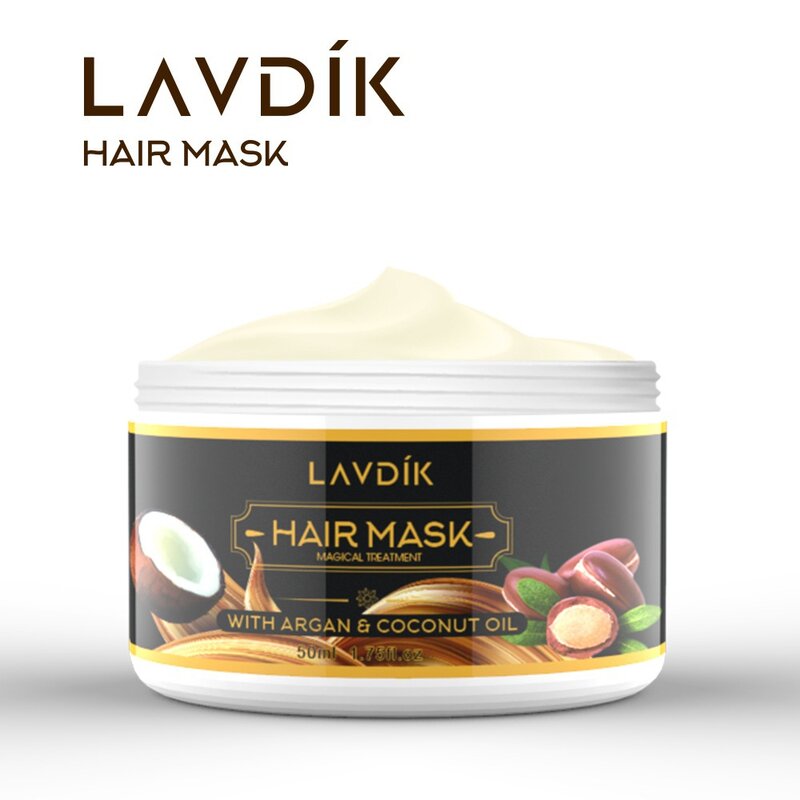 ناسفة نموذج LAVDIK مغذي قناع الشعر مكيف إصلاح عميق العناية بالشعر لينة وخالية من البخار التغذية OEM تجهيز