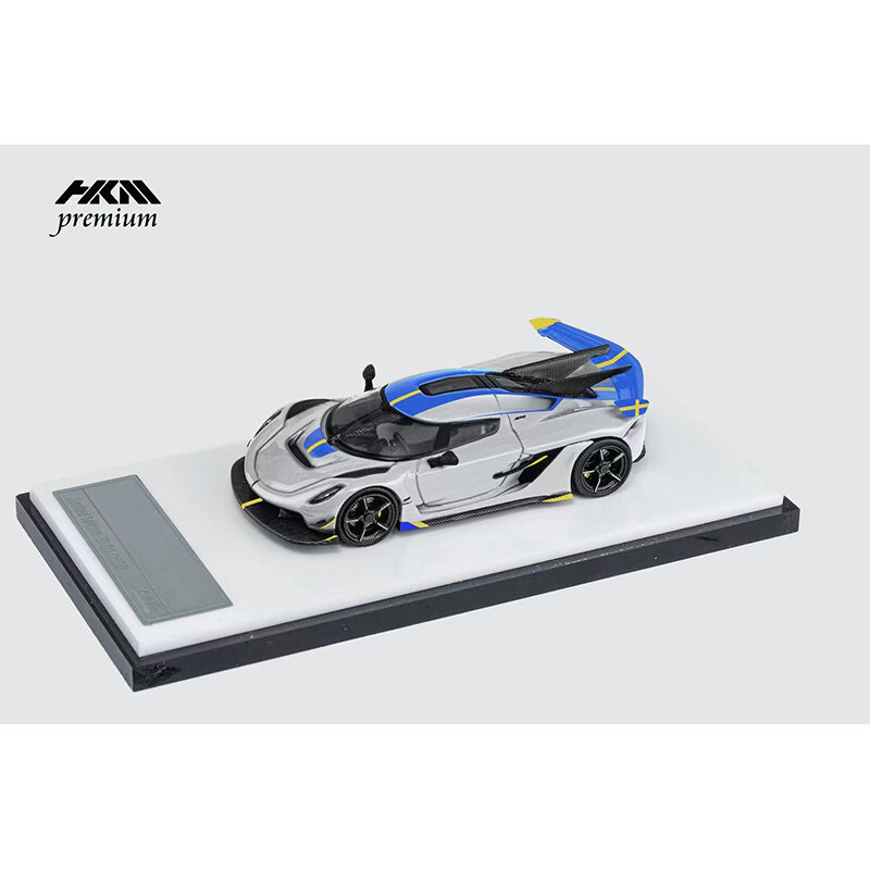 Jesko Attack-modelo de coche en miniatura, juguete de preventa HKM 1:64, Premium, Glacier, plata, azul, carbono, oro, Diorama fundido a presión, colección