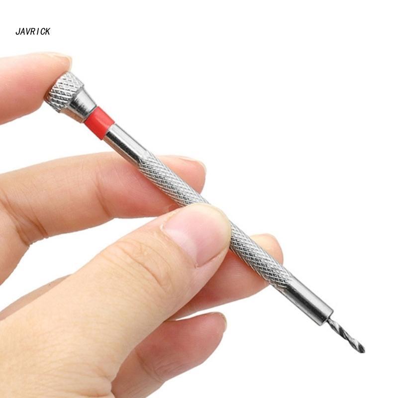Mini Hand Twist เจาะความแม่นยำ1.6มม.เจาะสกรูเครื่องมือเจาะเกลียวสว่านปากกาสำหรับ Resin Polymer Clay Craft