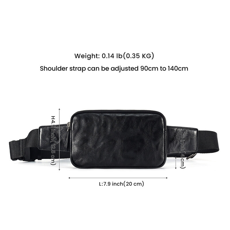 Oryginalne temblak skórzany torby piesze wycieczki Sling plecaki torba na klatkę piersiowa dla kobiet mężczyzn Crossbody Chest Daypack moda torba na ramię