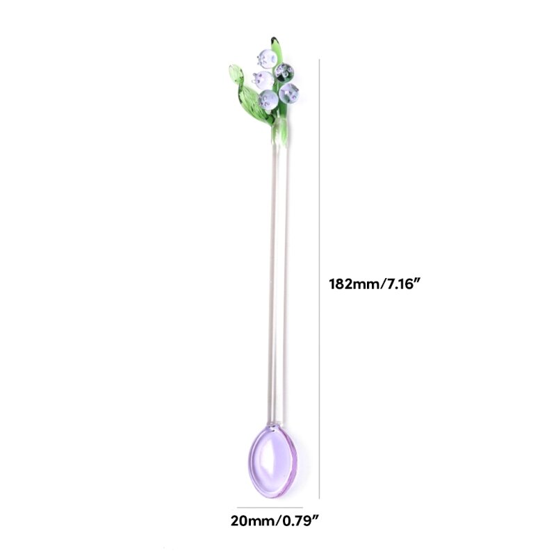D0AD cuchara postre personalizada campanas orquídeas flor pastel cuchara Mini cucharas agitadoras