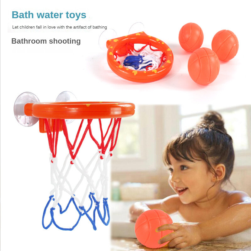 Criança menino brinquedos de água do bebê banho brinquedo banheiro banheira tiro basquete hoop com 3 bolas crianças ao ar livre jogar conjunto baleia bonito