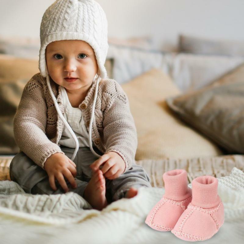 Säugling warme Stiefel Baby Jungen Mädchen süße weiche Winters chuhe Neugeborene Socken Kind Boden Sneaker Kleinkind Mädchen erste Wanderer