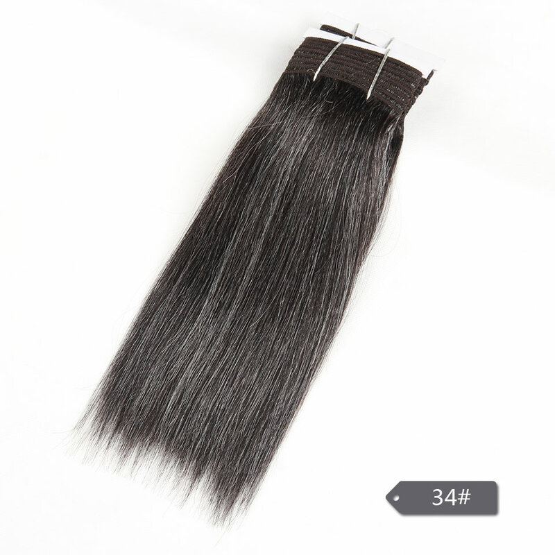 Mèches Brésiliennes Naturelles Remy Yaki Lisses, Couleur #44 #34 #280 51 #, pour Cheveux Noirs