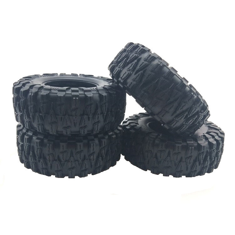 1PCS 1: 10 Simulation Climbing Vehicle Wear-resistant Off-road Grip Tire Leather 2.2 Inch with Sponge Toy Car Tires