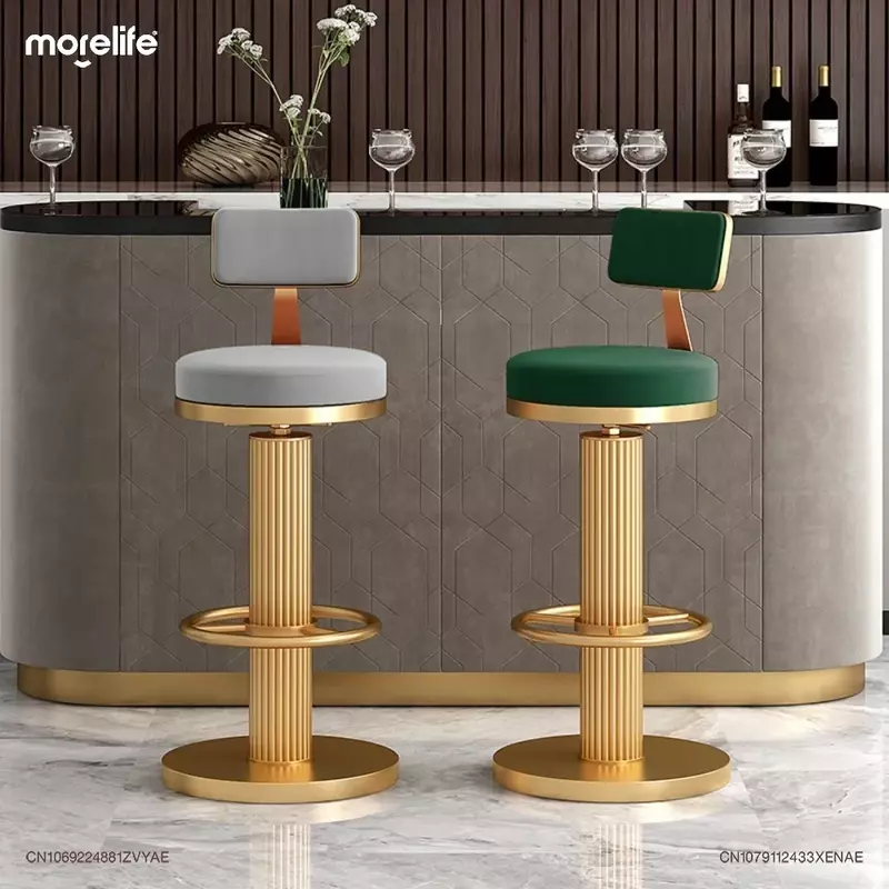 Island-mesa de comedor ligera de lujo, taburete de mostrador, silla de Bar de elevación característica, taburete de patas altas de cocina, muebles K01 +