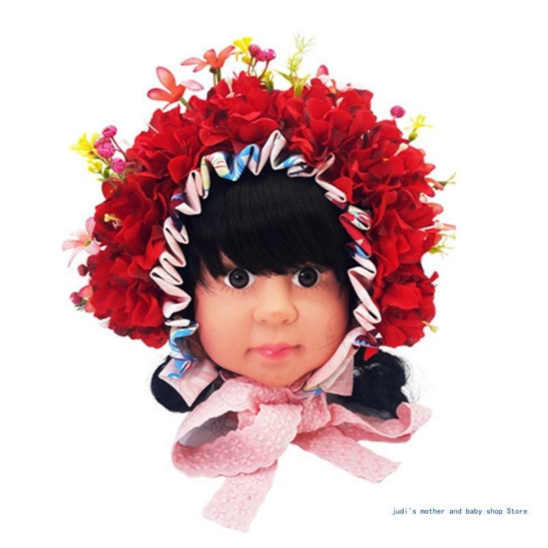 67JC Neugeborenen-Dusche-Geschenk, Foto-Requisiten, elegantes Blumen-Stirnband, Fotostudio-Zubehör