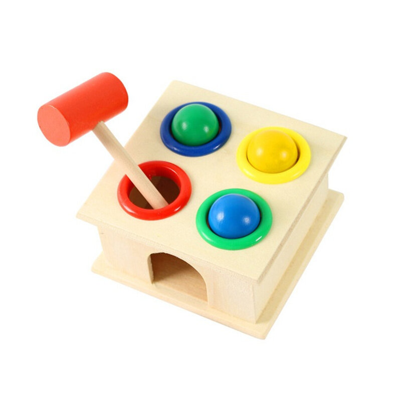 Mainan Nada Permainan Bola Palu Kayu untuk Anak-anak Papan Permainan Puzzle Untuk Keluarga Anak Laki-laki dan Perempuan
