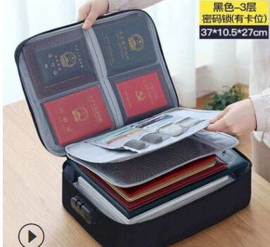 กระเป๋าเก็บเอกสารรับรองแบบมินิมอลลิสต์สำหรับใช้ในครัวเรือนกระเป๋าถือ gembok KATA Sandi ถุงเก็บผ้าผ้าออกซ์ฟอร์ดอุปกรณ์สำหรับเดินทาง