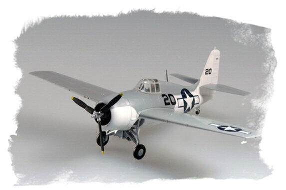 Modelo de plástico estático militar montado, presente de coleção acabado montado, Wildcat Fighter F4F Cole, 37250 1 72, 1944 F4F