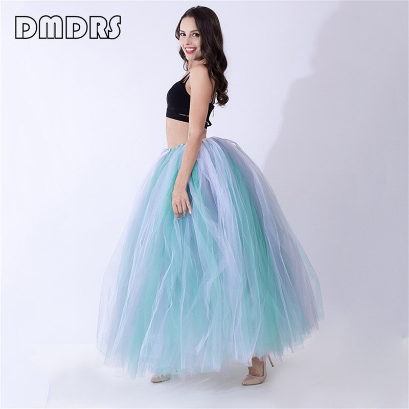 Many Colors Over Skirt Plus Size Tiered Multi Layers Fluffy Prom Dress Party Train Lace-Up Waist Ball Gown Tutu Skirt For Women