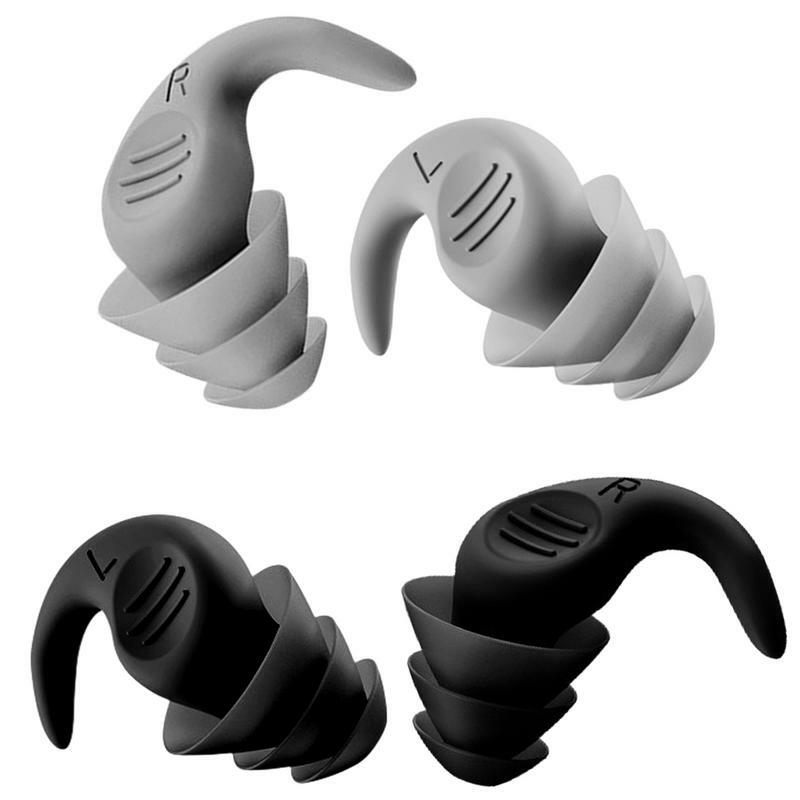 Anti Noise Silicone Earplugs, impermeável natação Ear Plugs, Soft Comfort Natureza, protetor de ouvido com caixa, apto para dormir, mergulho, Surf
