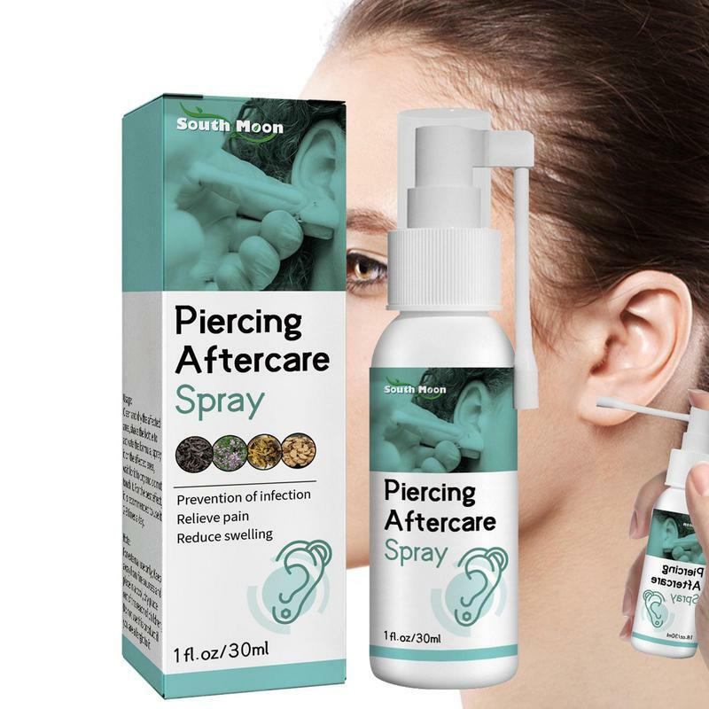 Piercing Aftercare Spray efficace soluzione per la pulizia dell'orecchino forniture per la pulizia per pulire e lenire il gonfiore della pelle irritata