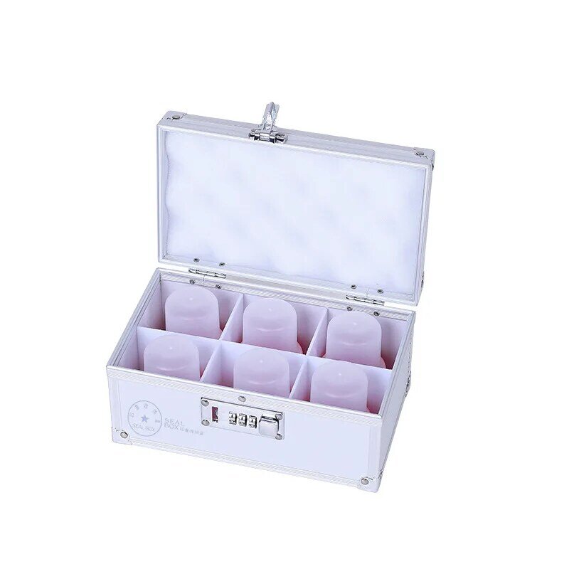 Seal Supplies Storage and Storage Box Portable Aluminum Alloy with Lock Financial and Accounting Portable Seal Management Box