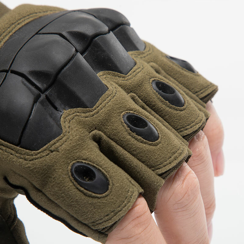Outdoor Tactical Gloves Touch Screen Half Finger Type Military Men Combat Gloves Sports Protective  Hunting Cycling Work Gloves