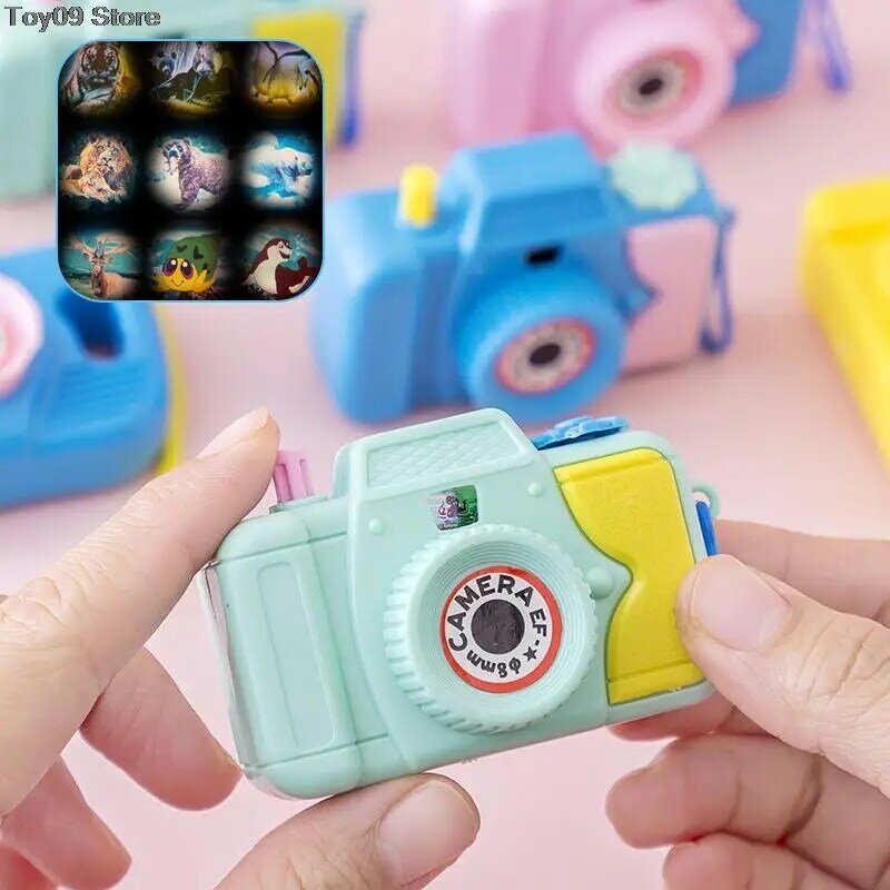 1Pc 7*5.5Cm Projectie Camera Educatief Speelgoed Kids Cartoon Camera Fotografie Baby Speelgoed