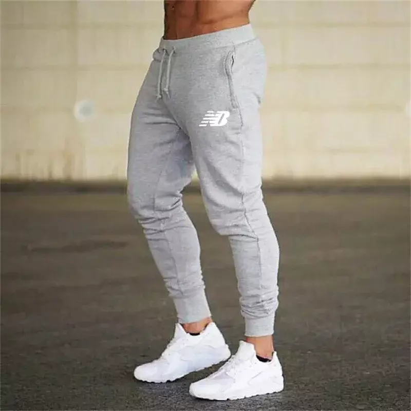Calça de jogging casual masculina, calça esportiva esportiva, moda outono e inverno, 2024