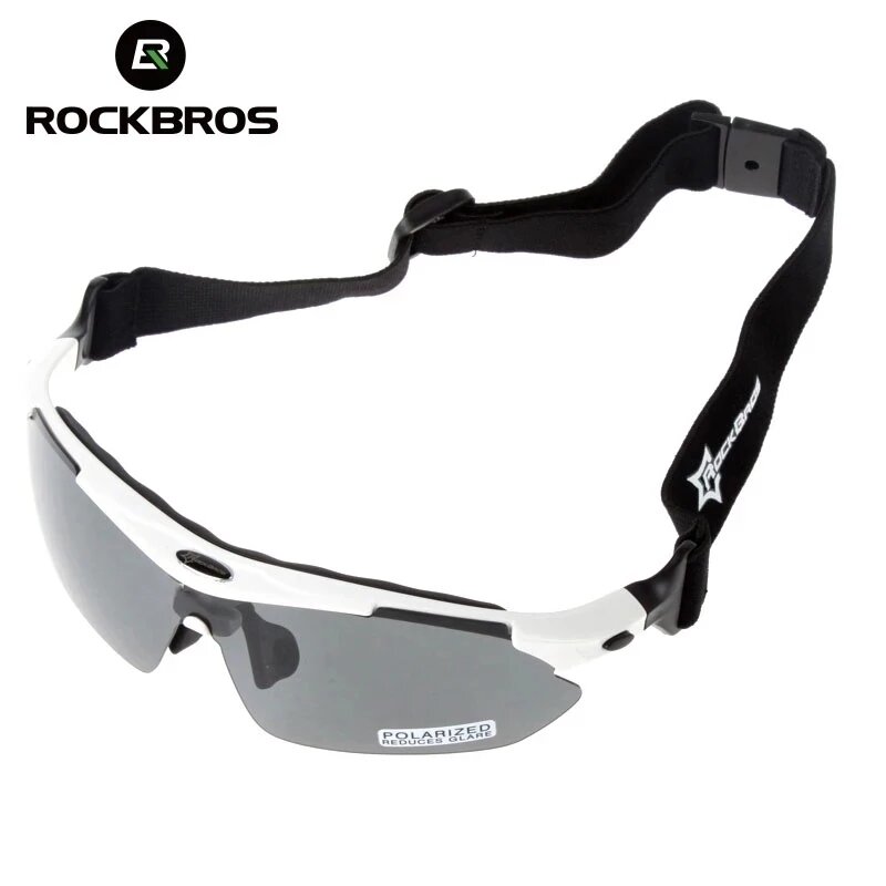 ROCKBROS-Lunettes de soleil de cyclisme polarisées, lunettes de vélo avec cadre pour myopie, lunettes de sport à 5 lentilles, vêtements de plein air