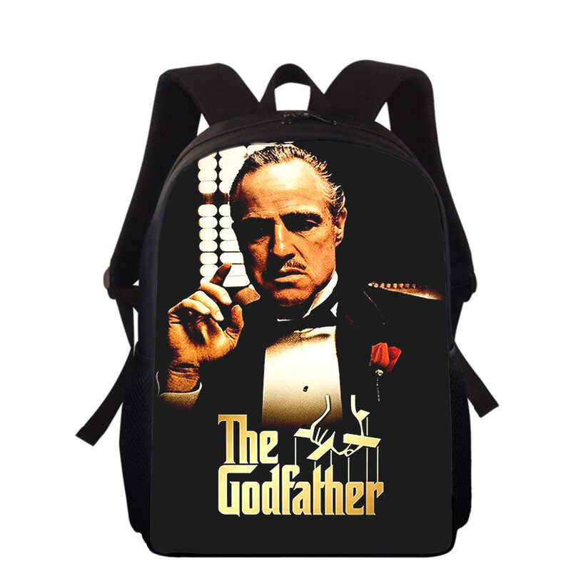 The Godfather Don Corleone 15 ”กระเป๋าเป้สะพายหลังสำหรับเด็กพิมพ์ลาย3D กระเป๋านักเรียนสำหรับเด็ผู้ชายเด็กผู้หญิงกระเป๋าเป้สะพายหลังนักเรียนกระเป๋านักเรียนกระเป๋าหนังสือ
