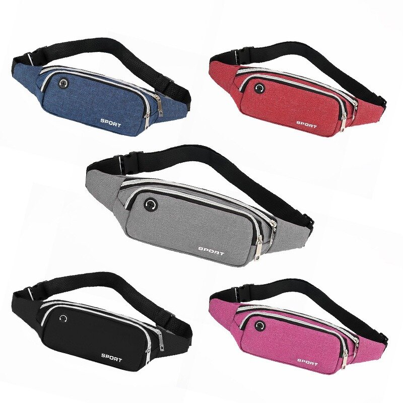 New Waist Pack for Men and Women Outdoor Sports Waterproof Crossbody Mobile Phone Bag Large Capacity Purse