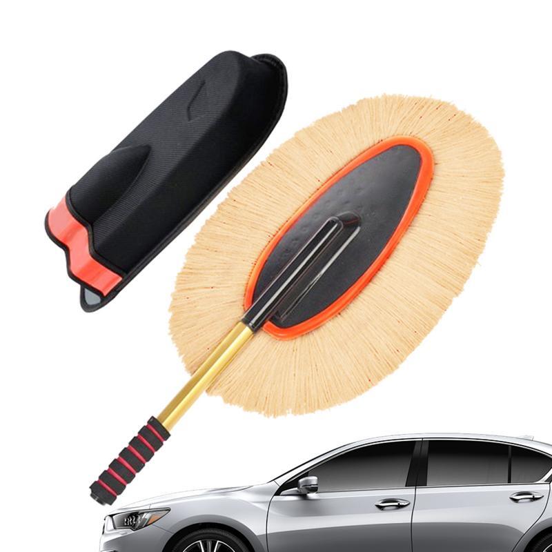 Щетка для мытья автомобиля, профессиональная хлопковая восковая щетка для удаления пыли с выдвижной ручкой, для дома и автомобиля