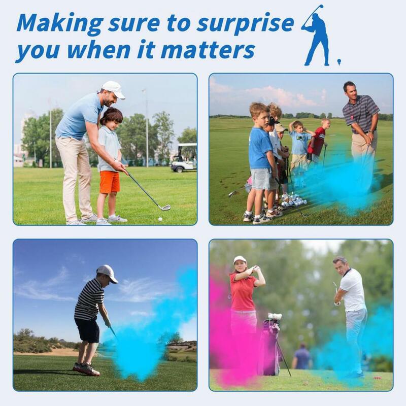 Versicherte Golfball Geschlecht offenbaren Golfball Set mit Pulver Explosion Party themen orientierte Ankündigung Dekoration für Golf-Enthusiasten