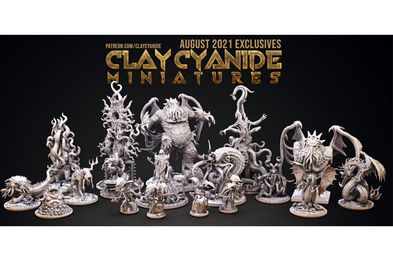 Cthulhu Myths Old Dominion Outer Gods Sucking Spirit Monsters Tabletop Game Chess Pieces Models Unpainted Models 3D Printing