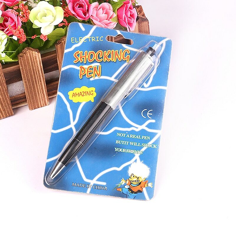 1PC Electric Shock Pen Toy Fun scrivibile Ball Point Pen Utility Gadget Gag Joke Funny Prank Trick novità il miglior regalo dell'amico