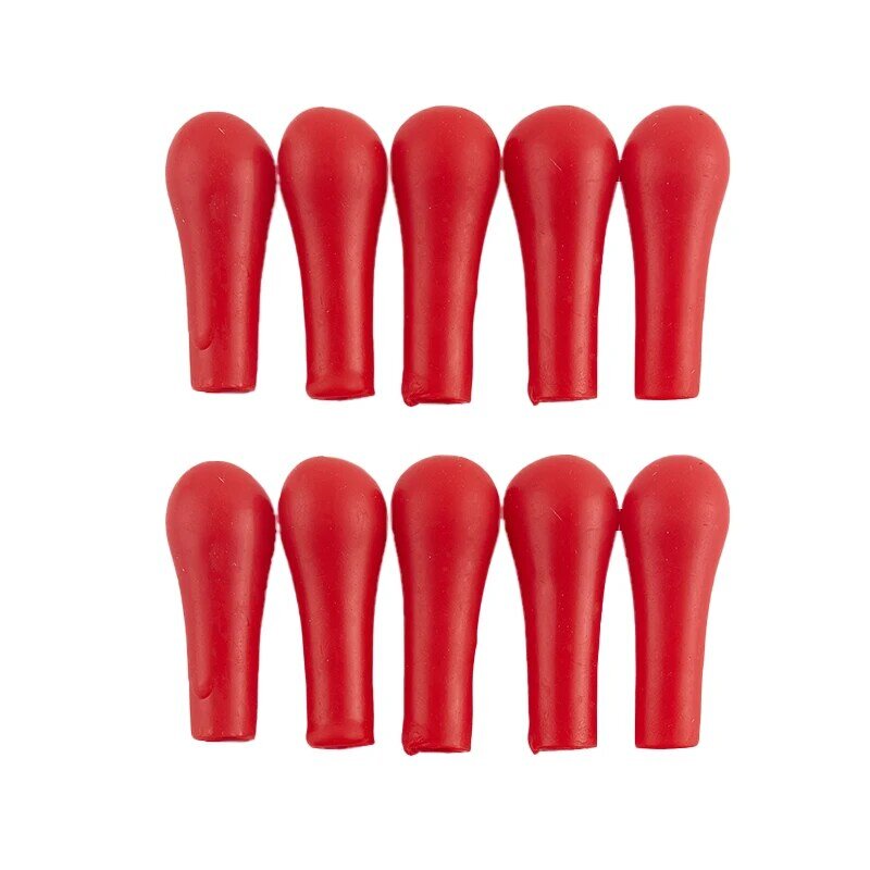 10pcs Dropper Red Rubber Bulb Head Dropping Bottle Insert Pipette Lab Supplies