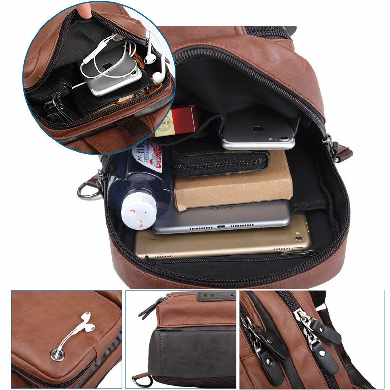Мужская нагрудная сумка Scione, маленькие функциональные Стропы Сумки на пояс для мужчин, повседневный универсальный модный рюкзак на одно плечо для путешествий