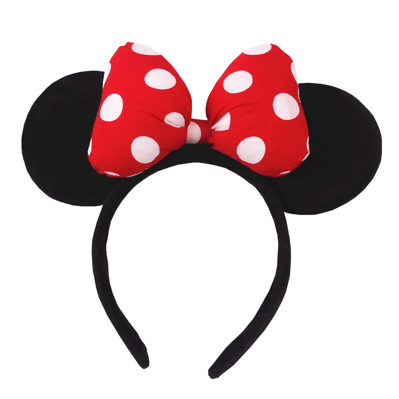 2023 Disney Maus Ohren Stirnband für Mädchen Erwachsene 5''Polka Dot Bogen Haarband Festival Party Reise DIY Haarschmuck