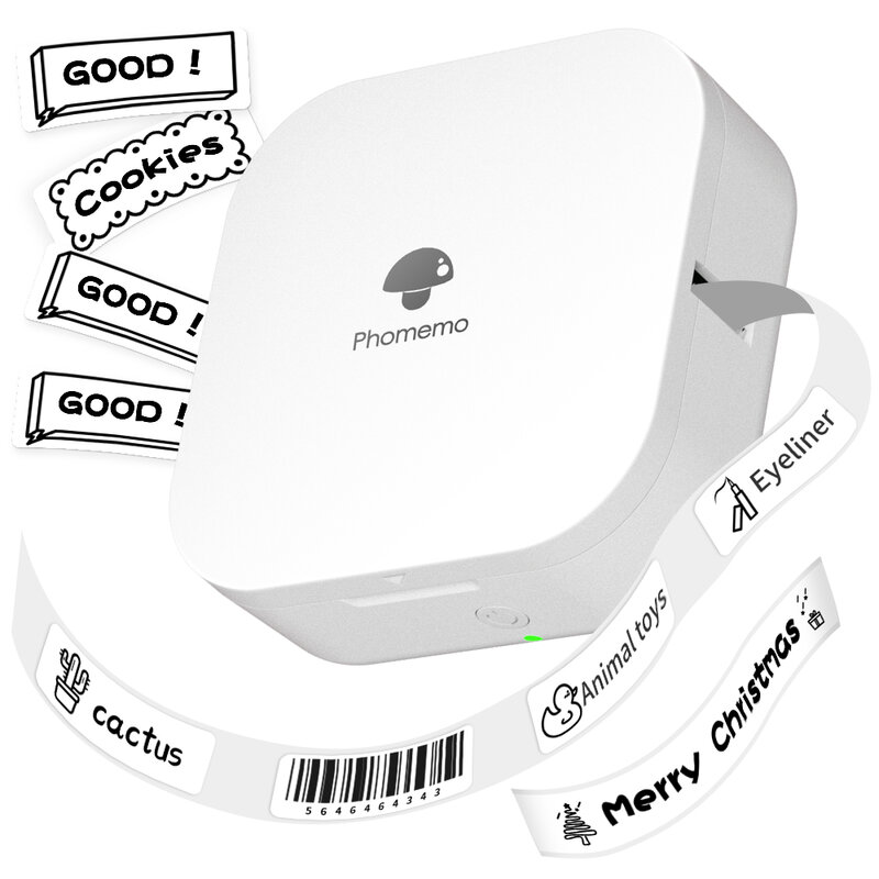 Phomemo-Mini imprimante d'étiquettes thermiques de poche, machine à étiqueter, autocollant sans fil, déterminer divers papiers d'étiquettes, Q30