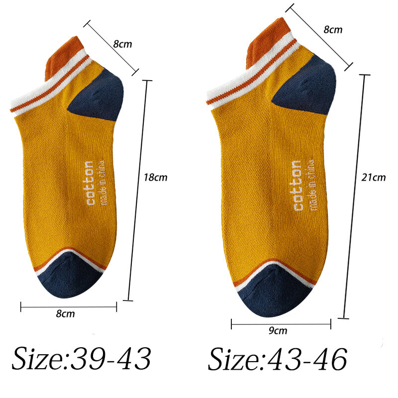 3 Pairs Hohe Qualität Männer Ankle Socken Atmungsaktive Baumwolle Kurze Casual Niedrigen Rohr Streifen Hohe Ferse Anti-tragen Plus größe EU 39-46