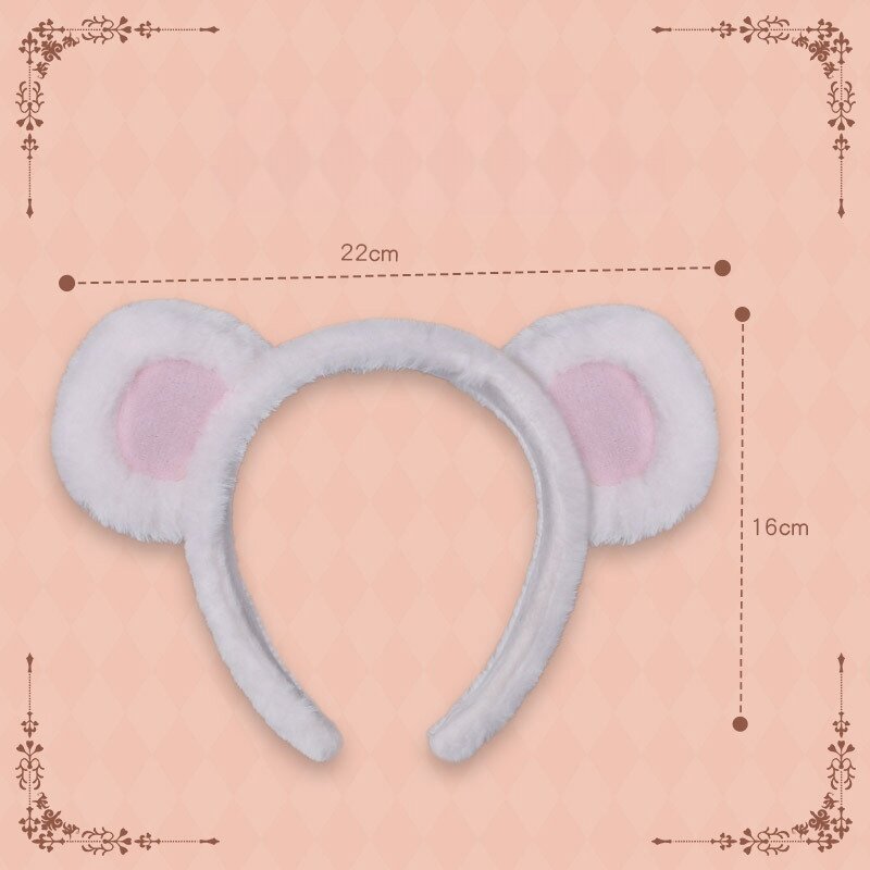 Fatto a mano giapponese carino ragazza peluche Lolita orso orecchio fascia accessori Cosplay orecchie fascia per capelli