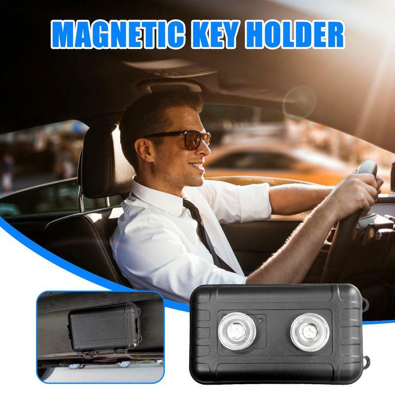 Car Magnet Key Holder Waterproof Undercar Keybox Waterproof Undercar Keybox Outdoor Magnetic Key Box Sturdy Portable Key