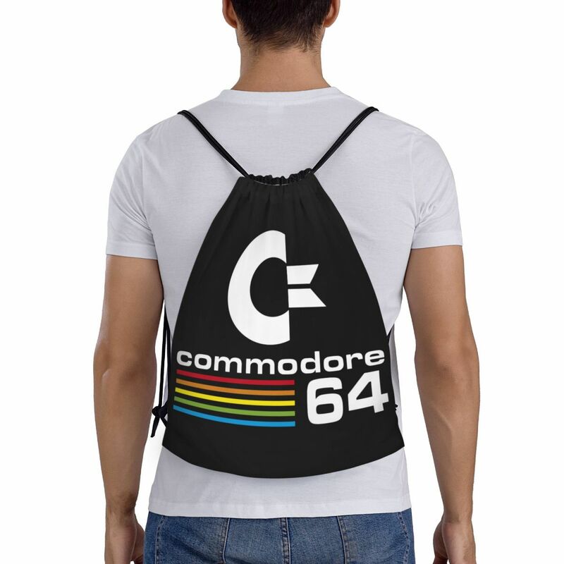 Benutzer definierte Kommode 64 Kordel zug Tasche für das Training Yoga Rucksäcke Frauen Männer C64 Amiga Computer Sport Gym Sackpack