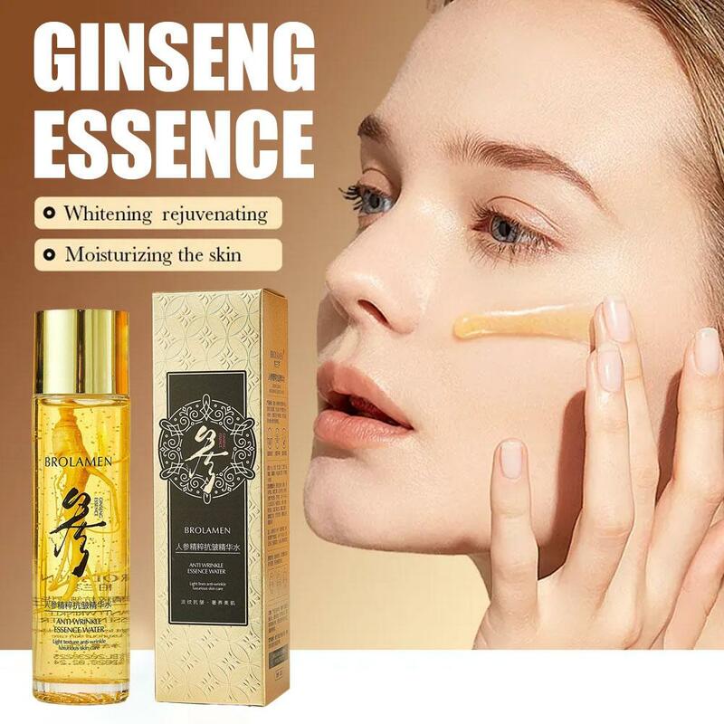 Suero Facial hidratante de Ginseng dorado, productos para el cuidado de la piel, esencia antiarrugas, polipéptido, relámpago, 100ml/120ml, nuevo