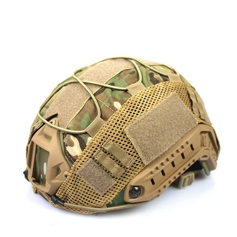 Multicam หมวกกันน็อคปกปืนอุปกรณ์การล่าสัตว์ CS สงครามต่อสู้หมวกกันน็อคผ้าสำหรับ OPS-core ได้อย่างรวดเร็ว PJ BJ MH ยุทธวิธีทหารหมวกกันน็อค