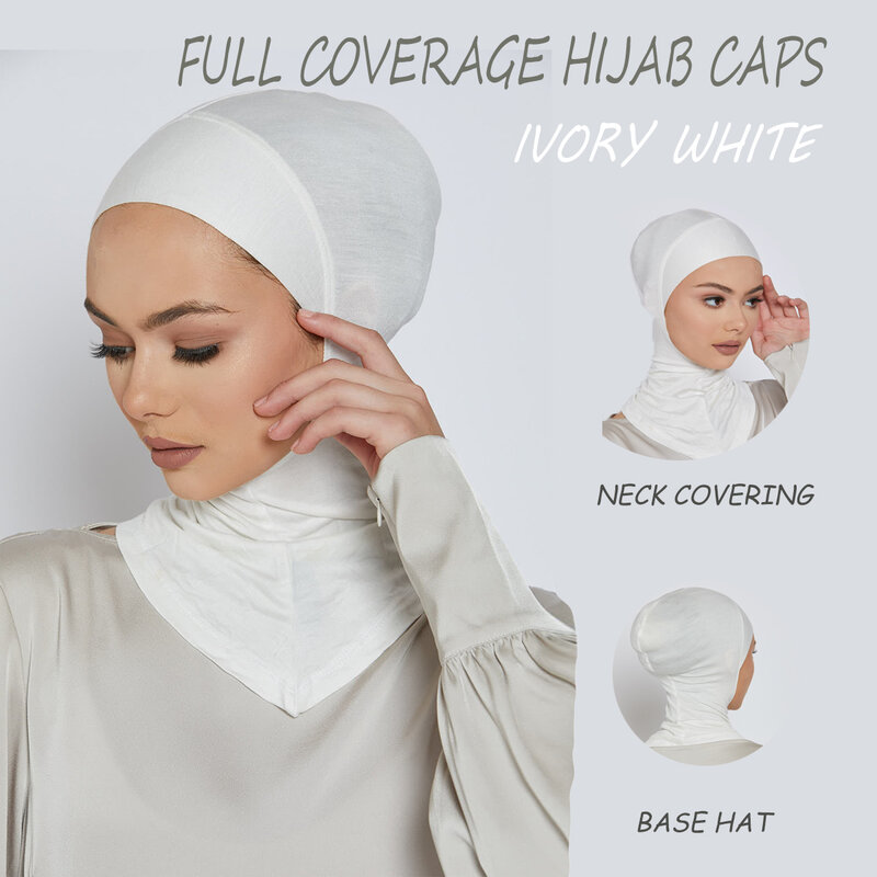 Muslim Underscarf Women Veil Hijab Full Coverage Hijab Caps Muslim Women Scarf Turbans Head For Women Hijabs Caps Hat Islamic